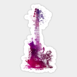 purple guitar #purpleguitar #guitar Sticker